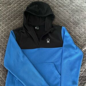 Spyder hooded 3/4 zip M